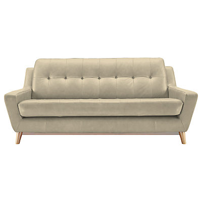 G Plan Vintage The Fifty Three Leather Large 3 Seater Sofa Capri Leather Putty G Plan Vintage The Fifty Three Leather Large 3 Seater Sofa Capri Leather Putty
